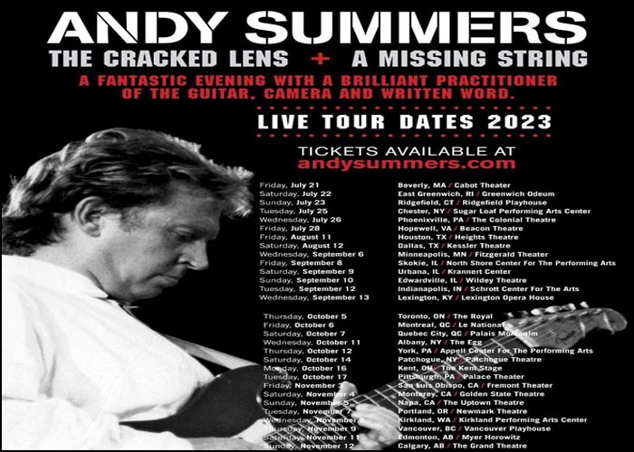 The Police’s Andy Summers Announces Solo U.S., Canada Concerts