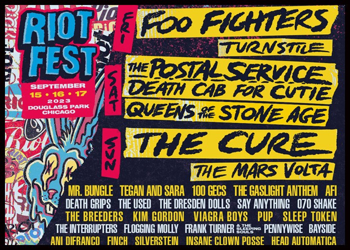 Foo Fighters, The Cure Among Riot Fest 2023 Headliners