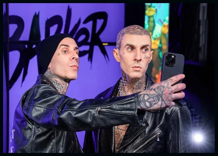 Travis Barker Wax Figure Unveiled At Madame Tussauds