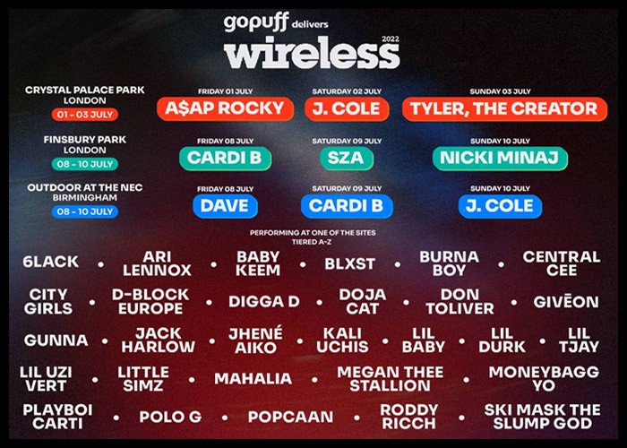 Wireless Festival 2022 To Feature Nicki Minaj, Cardi B, J. Cole & More